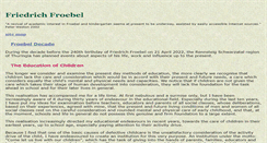 Desktop Screenshot of friedrichfroebel.com